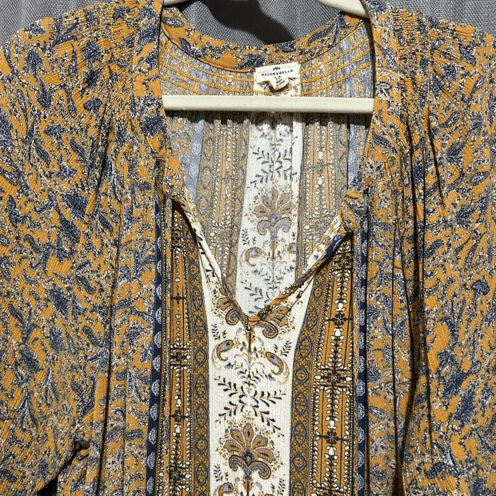 Mustard Yellow Tassel Detail Top - Picture 10 of 16